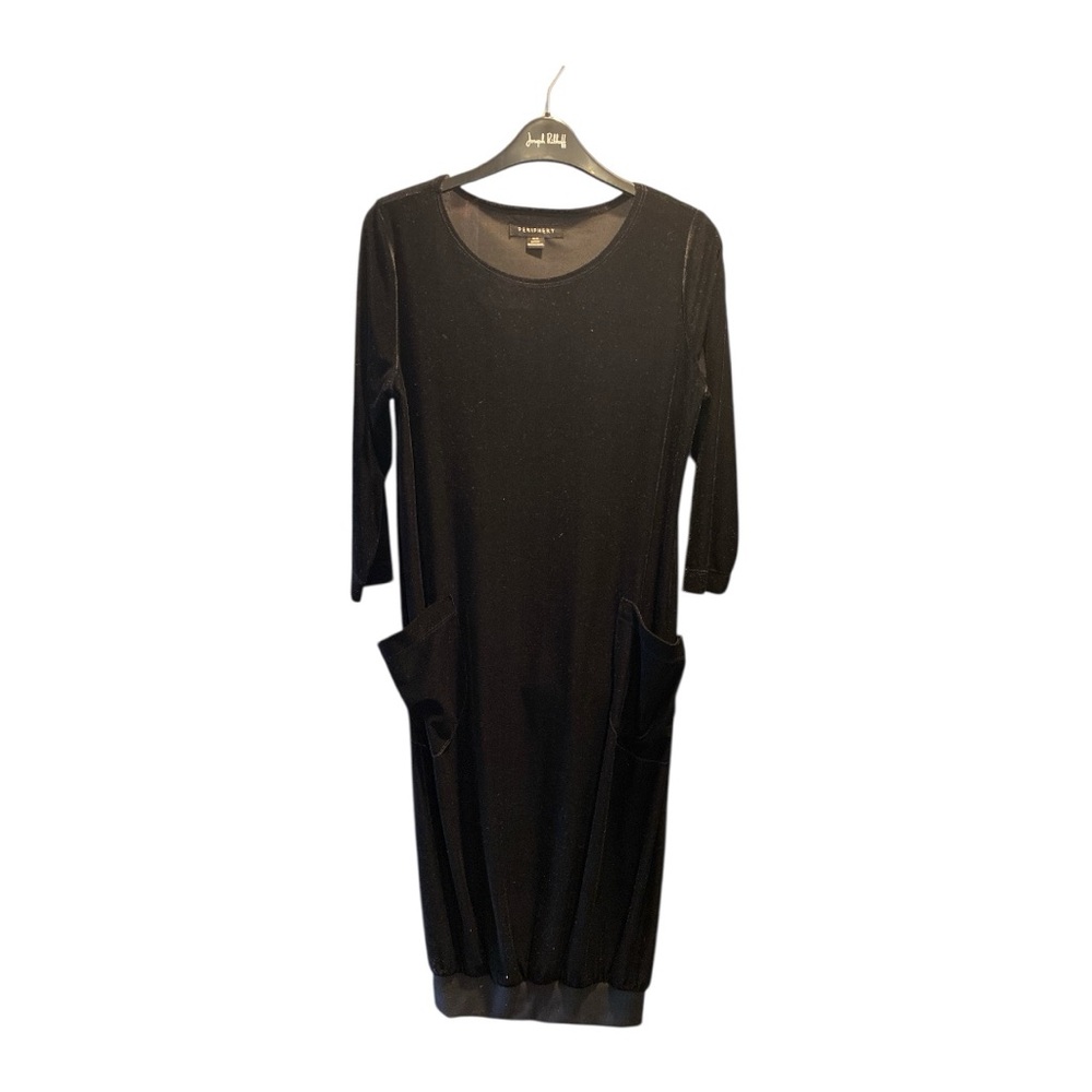 🇨🇦 Periphery Black Velour Dress Size Medium